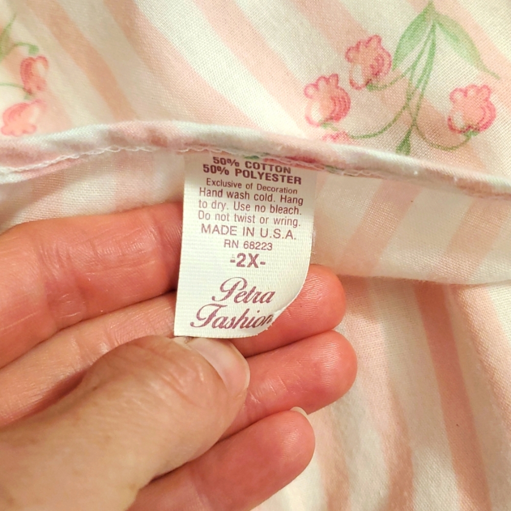Vintage 80's PETRA FASHIONS PJ Set M-2X - Picture 6 of 7